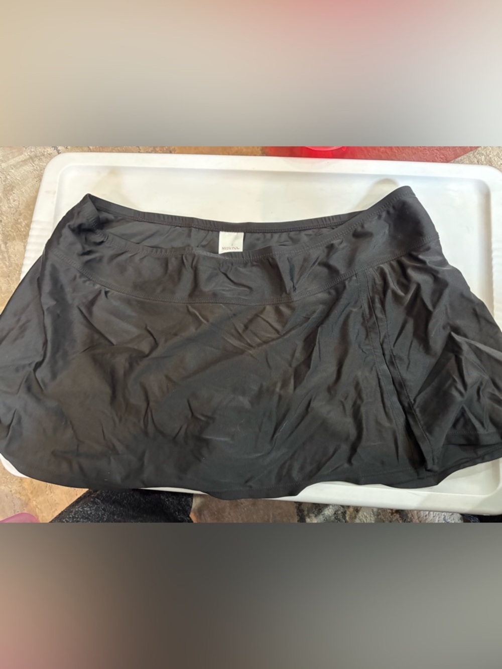 Merona 20W/22W Black Swim Skirt NWT